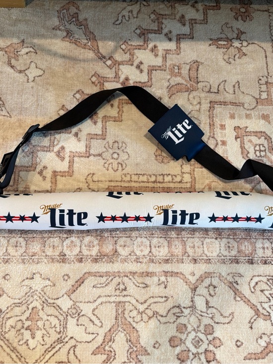Miller Lite Other - Miller Lite Branded White Neck Cooler Strap